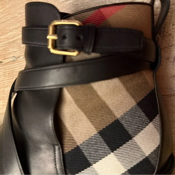 BURBERRY Pryle House Check & Leather Equestrian Ankle Boots 39.5 / 9 - Picture 10 of 15